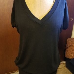 Love Delirious V Neck Black Sweater Tunic Dress 3X